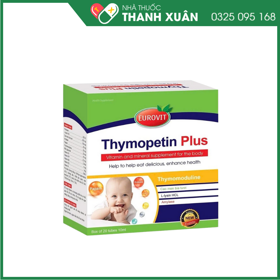 Thymopetin Plus - Bổ sung Vitamin và khoáng chất cho cơ thể